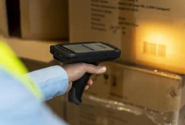 close up scanning box