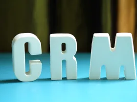 arrange white letters as crm